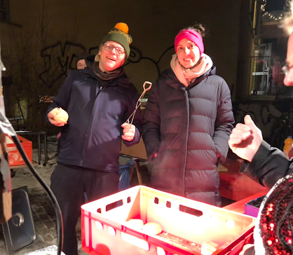 Der Förderverein am Weihnachtsbasar